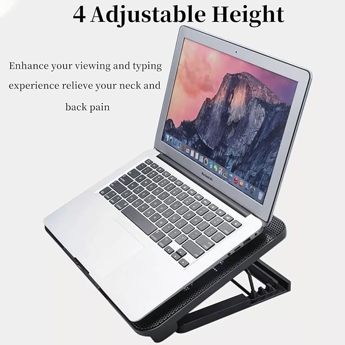 Zyvoura Hoco laptop cooling stand designed for car use, with adjustable vents and sturdy support for laptops during travel.