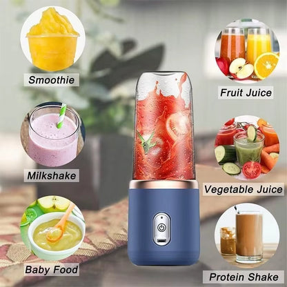 Zyvoura portable blender with blending cup, compact car accessory for on-the-go smoothies and beverages.