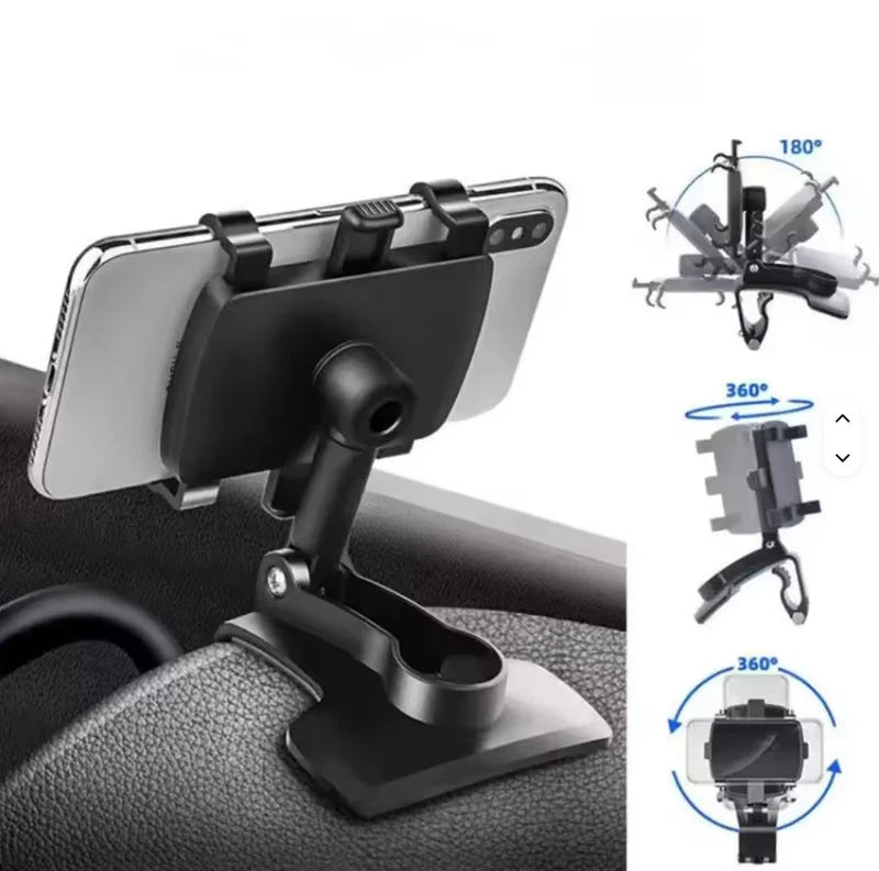 Zyvoura car dashboard phone holder for secure smartphone placement on vehicle dashboard, easy to install and use.