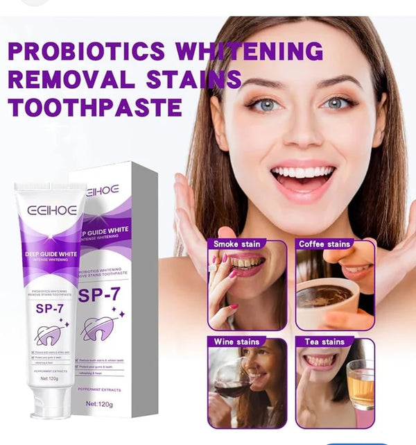 Zyvoura Deep Clean Toothpaste in a 120g tube, designed for thorough cleaning and brightening teeth.