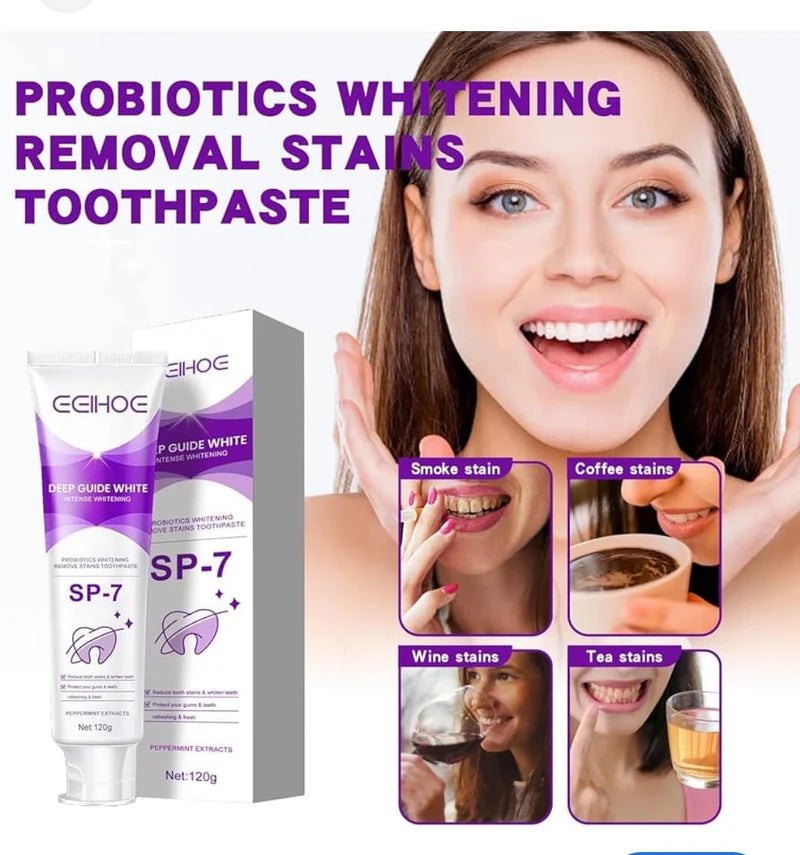 Zyvoura Deep Clean Toothpaste in a 120g tube, designed for thorough cleaning and brightening teeth.