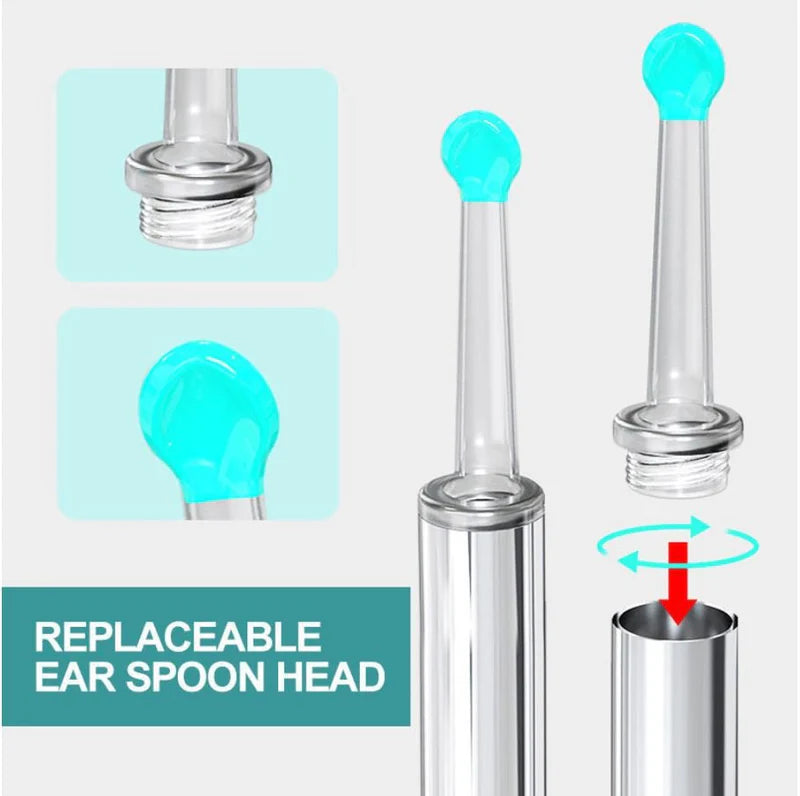 Zyvoura Earwax Removal Kit with electronic ear cleaner and accessories for safe, effective ear hygiene.