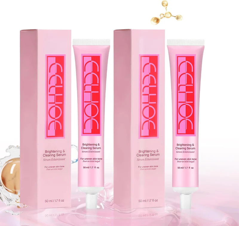 Zyvoura Eelhoe Brightening & Clearing Serum bottle, smooth texture, and clear packaging for healthy skin.