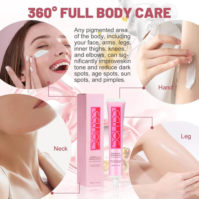Zyvoura Eelhoe Brightening & Clearing Serum bottle with applicator, designed for skin health and radiance.