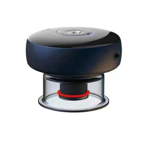 Zyvoura electric vacuum cupping massager with multiple attachment heads for deep cleaning and massage therapy.