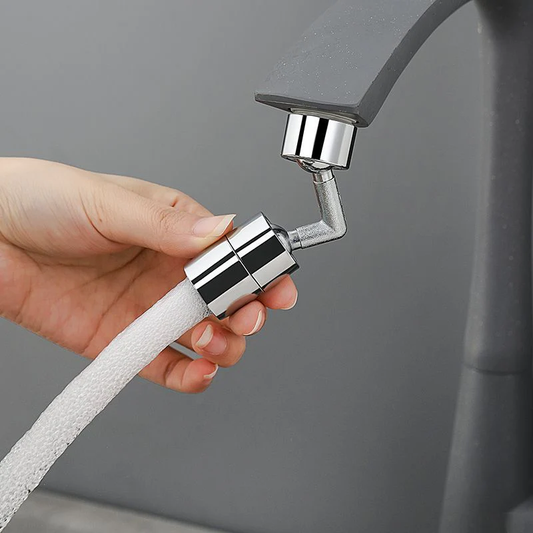 Zyvoura splash-proof outer joint swivel faucet for cleaning, featuring a durable, water-resistant design with adjustable swivel head.