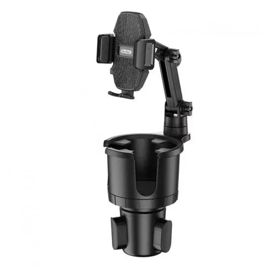 Zyvoura multi-functional car cup holder with adjustable slots and storage compartments for convenient vehicle organization.