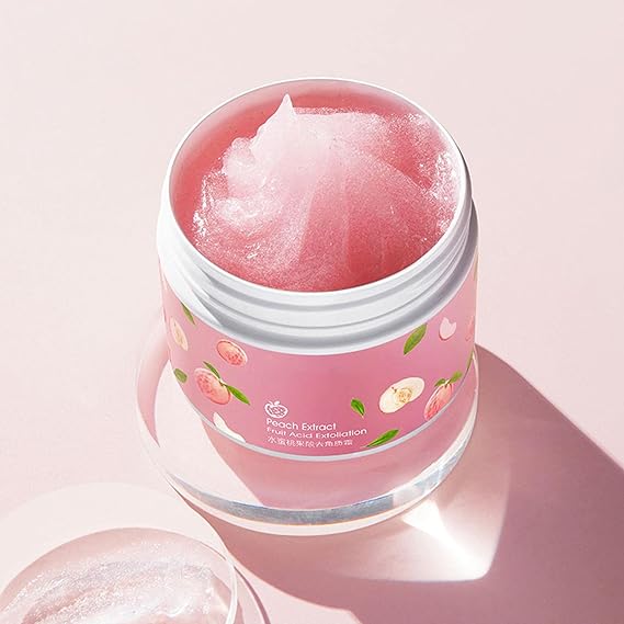 Zyvoura Peach Extract Fruit Acid Exfoliating Face Gel Cream with natural peach and exfoliating ingredients for smooth skin.